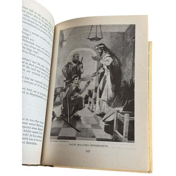 Bible Story Book VTG 1955 Illustrated Egermeier’s Standard Edition Genesis - Picture 2 of 9